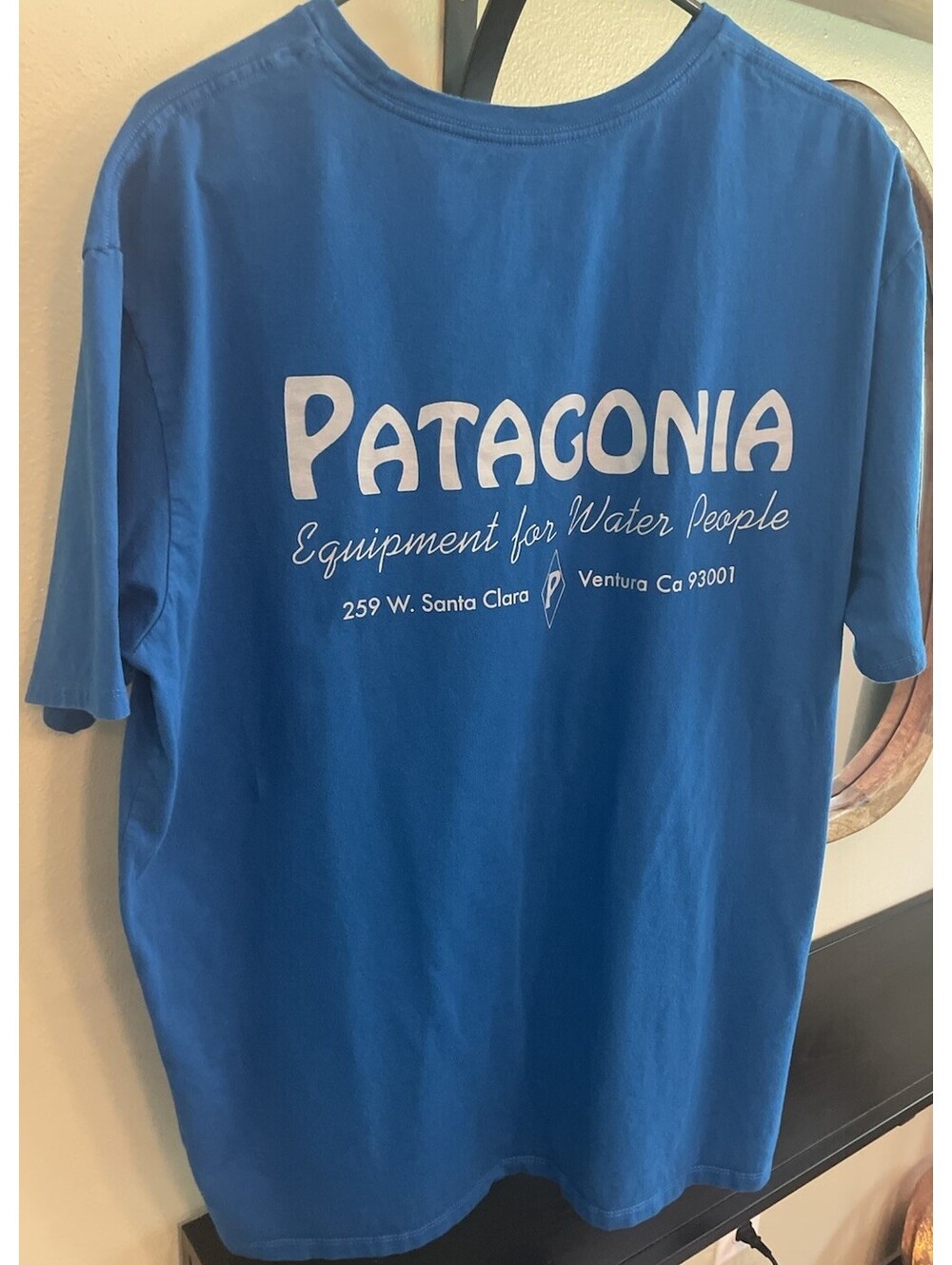 Patagonia Men's Water People Organic Pocket Tee Size XXL Blue
